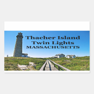 Éclairages jumeaux de l'île Thacher, Stickers Mass