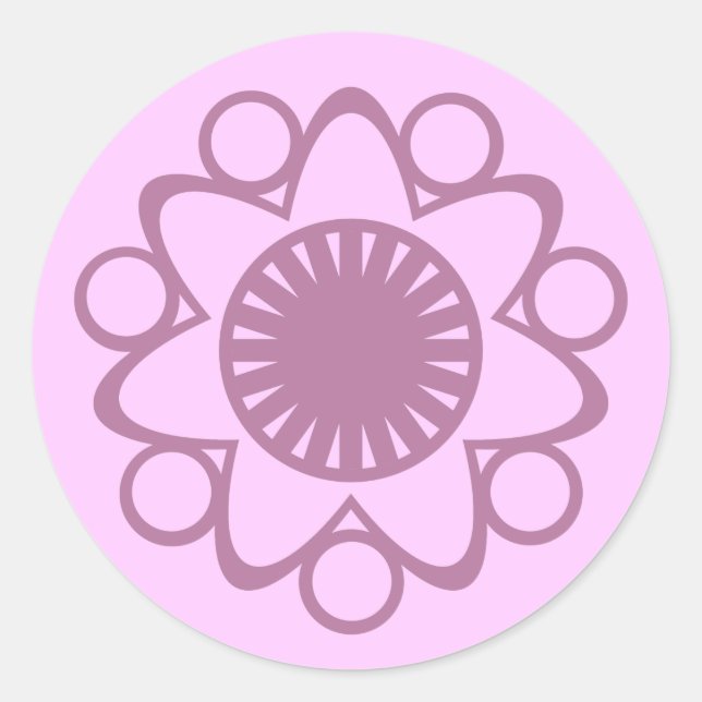 Éclat avec Stickers Fleur Vie, Lavande (Devant)