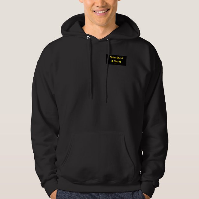 Éclat comme un sweat - shirt à capuche noir de la (Devant)
