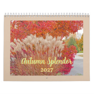 "ÉCLAT DE L'AUTOMNE" CALENDRIER 12 MOIS 2027
