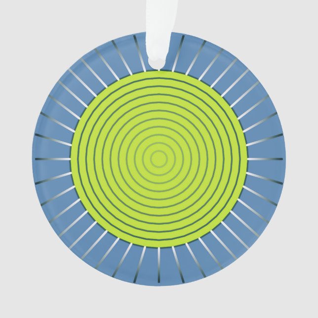 Éclat de soleil géométrique moderne - vert citron  (devant)