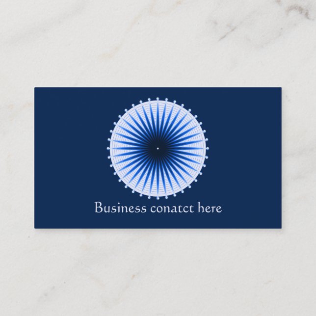 Éclat des cartes de visite de bleus (Dos)