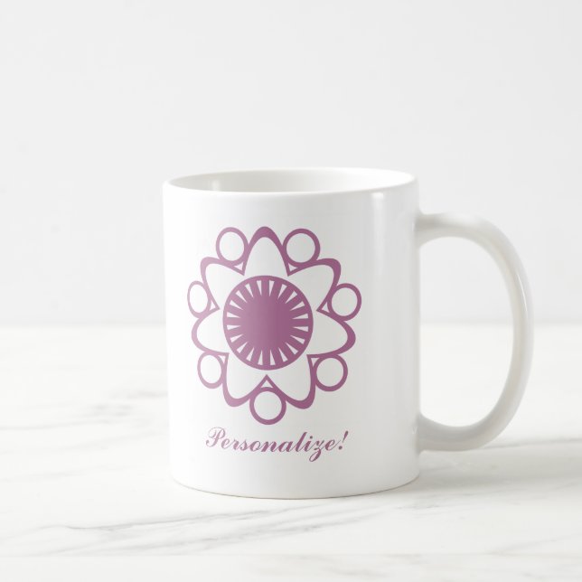 Éclatement avec Mug Fleur de Vie, Lavande (Droite)