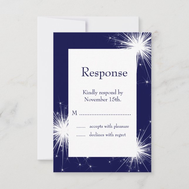 Éclatement des étincelles RSVP (bleu) (Devant)