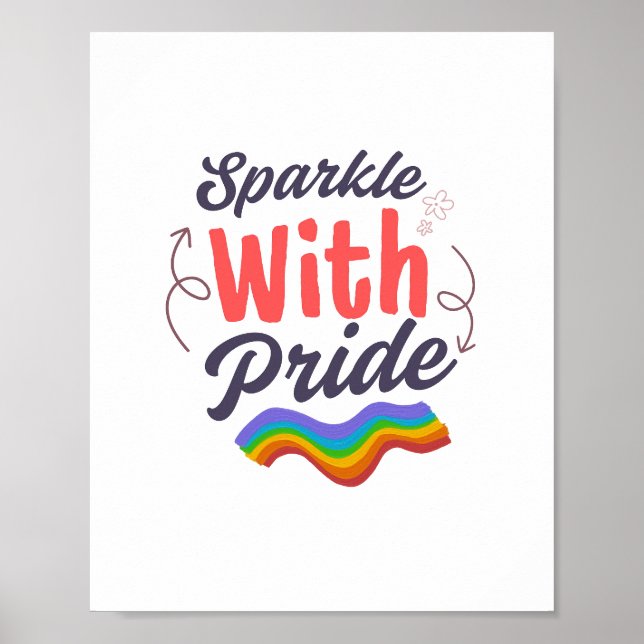 Éclatez de Fierté - Affiche de Fierté Arc-en-ciel  (Devant)