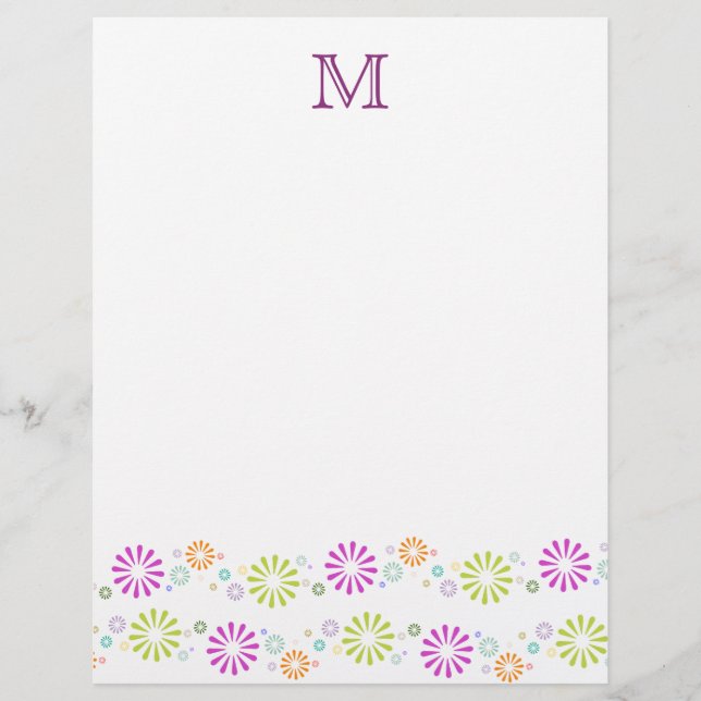 Éclats de couleur Monogrammés (Devant)