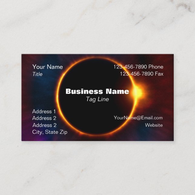 Éclipse de carte de visite - HAMbyWG (Devant)