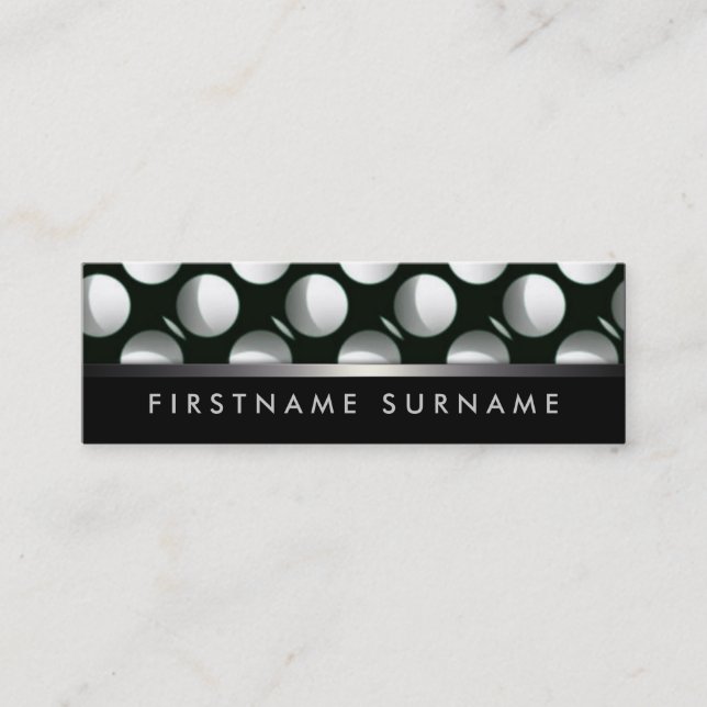 Eclipse Lune Noir Blanc Mini Cartes de visite (Devant)