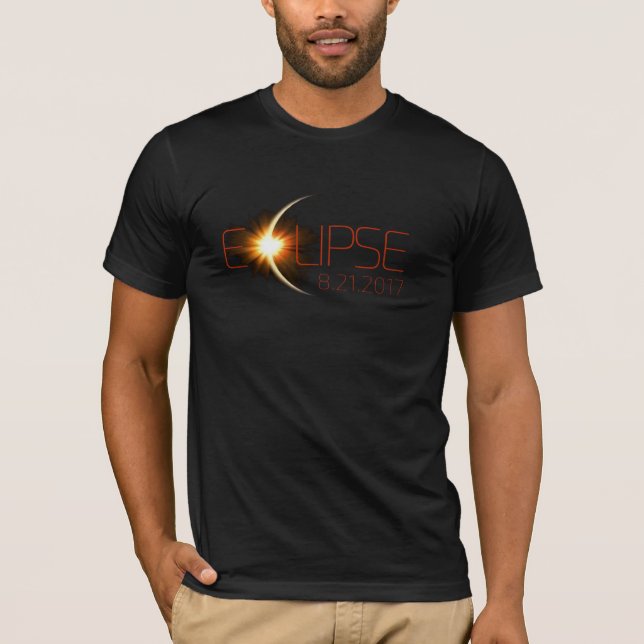 Éclipse solaire, éclipse totale, T-shirt de 2017 (Devant)