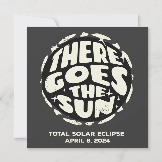 Éclipse solaire totale 2024 Il y a le soleil (Devant)