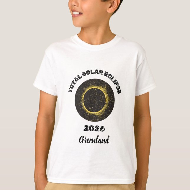 Éclipse solaire totale 2026 Totalité T-Shirt pour  (Devant)