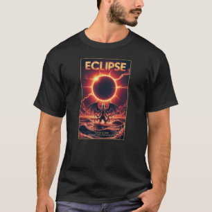 Éclipse solaire totale août 12 2026 T-shirt Cthulh