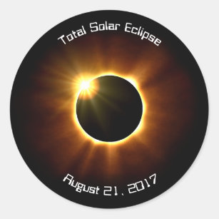 Éclipse solaire totale - autocollants