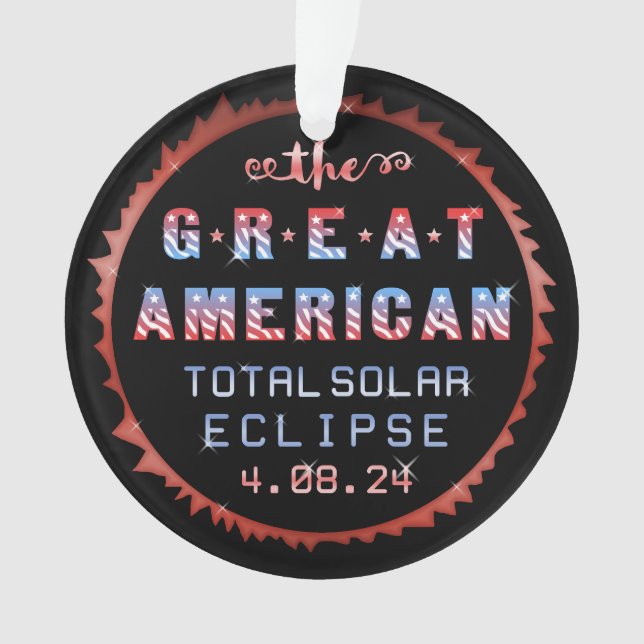 Éclipse solaire totale des États-Unis 8 avril 2024 (devant)