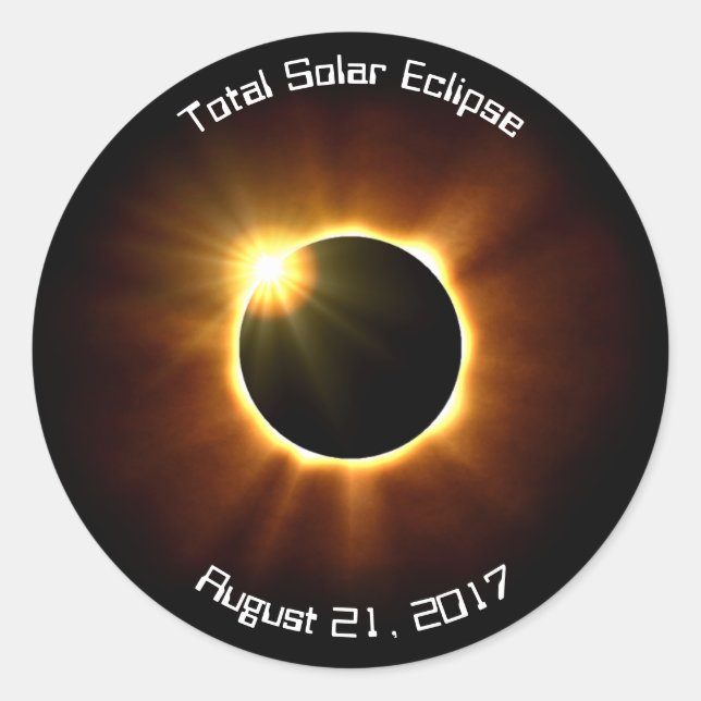 Éclipse solaire totale - Stickers (Devant)
