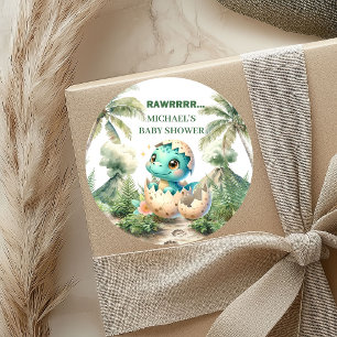 Éclosion imminente Autocollants Bébé Dino Décorati