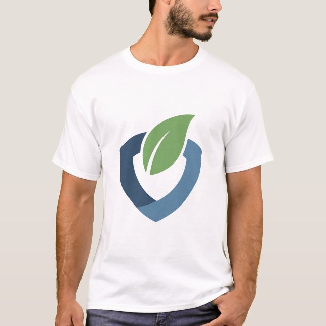 Eco Friendly Leaf Recycle Symbol Green T-Shirt (Devant)