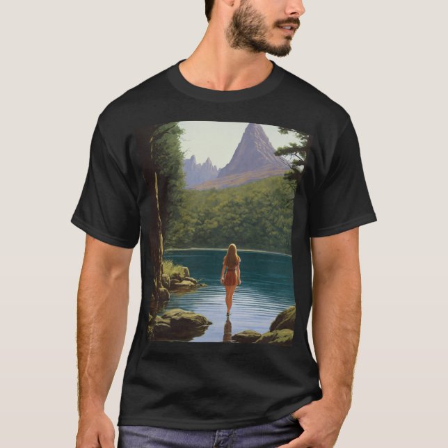 Eco-Vibes : T-Shirt Graphique Inspiré De La Nature (Devant)