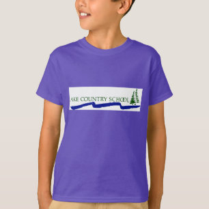 École de campagne de lac - long T-shirt de la