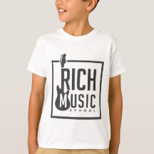 École de musique riche et T-Shirt pour enfants