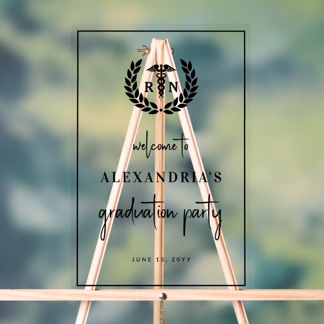 École de soins infirmiers RN Graduation Affiche de (Neutre)