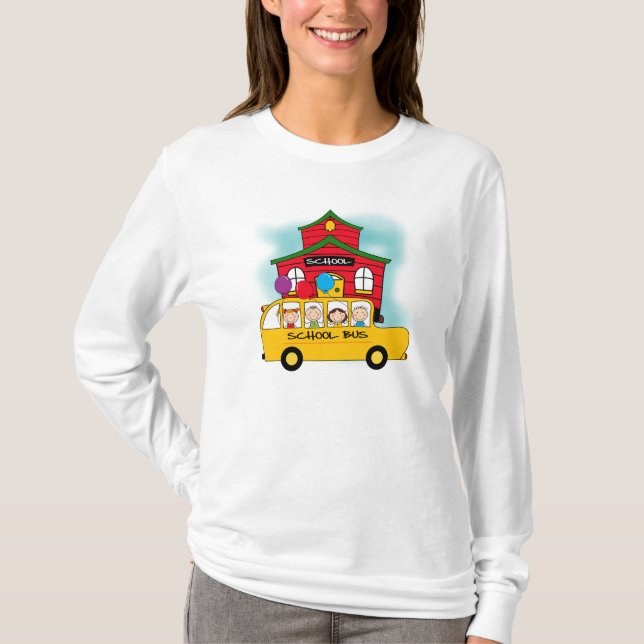 École et T-shirts et cadeaux d'autobus scolaire (Devant)