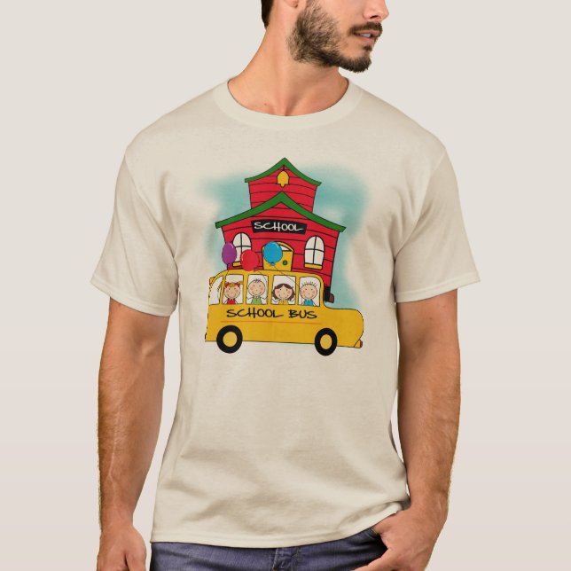 École et T-shirts et cadeaux d'autobus scolaire (Devant)