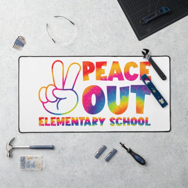 École primaire Peace Out Tie Dye Dernier jour  (Poste de travail)