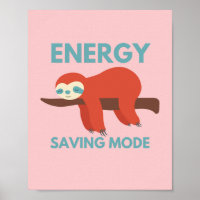 Économie d'énergie Mode amusant Poster