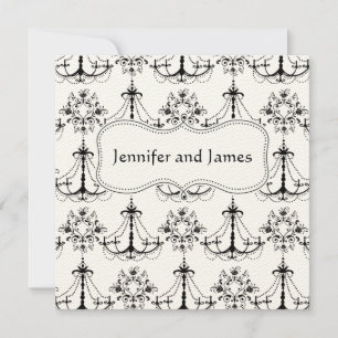 Économies crèmes noires de lustre le faire-part de