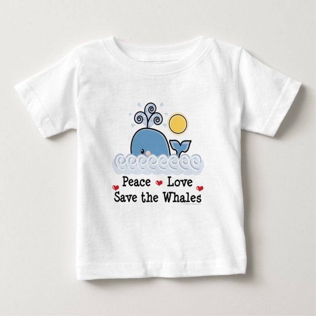 Économies d'amour de paix le T-shirt de bébé de (Devant)