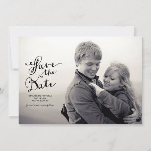 Économies de cru le faire-part de date