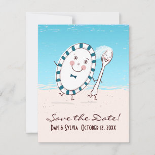 Économies de plat et de cuillère le faire-part de