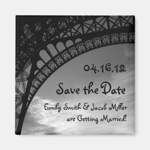 Économies de Tour Eiffel le magnet de date