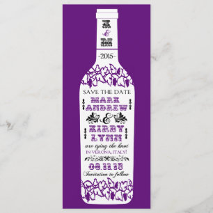 Économies de vignoble les cartes de mariage de