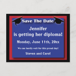Économies d'obtention du diplôme la carte de date