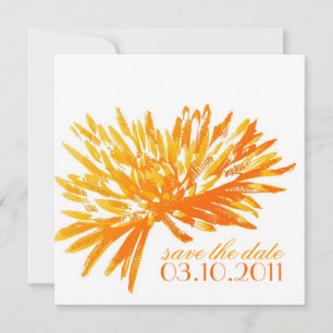 Économies florales modernes les cartes de date