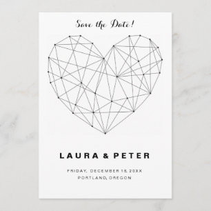 Économies géométriques de coeur le modèle de carte