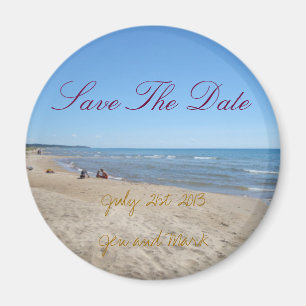Économies orientées de plage le magnet de date