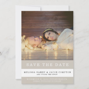 Économies rayées le faire-part de date