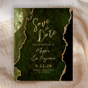 Économique Économique Vert d'Olive Agate Écrit Fai