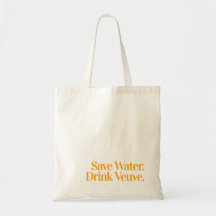 Économisez de l'eau. Buvez Veuve. Sac fourre-tout