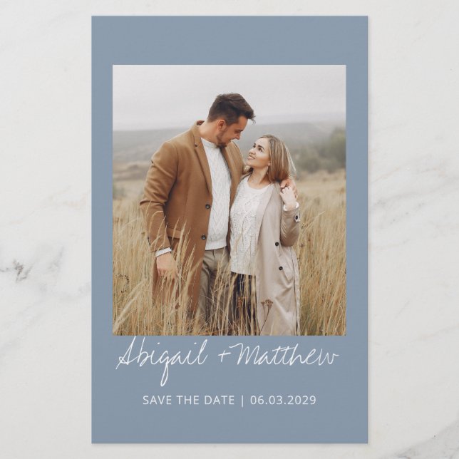 Economisez La Date Moderne Simple Invitation (Devant)