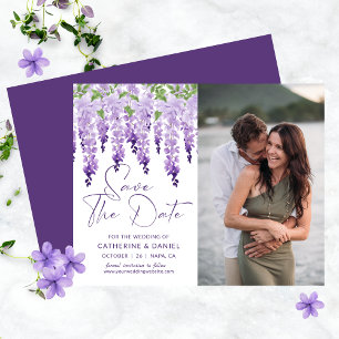 Économisez sur la photo de mariage Wisteria Save T