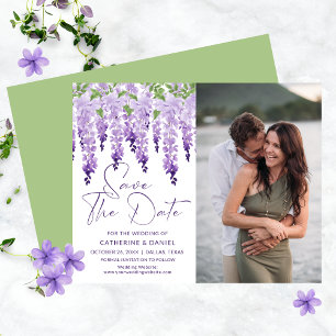 Économisez sur la photo de mariage Wisteria Save T