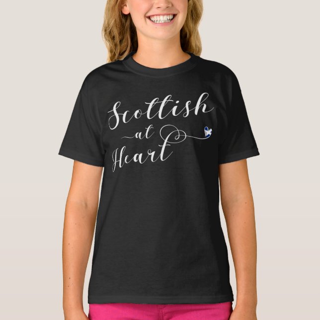 Écossais Au Coeur T-shirt (Devant)