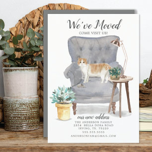 Écossais Pile Chat Moving Faire-part