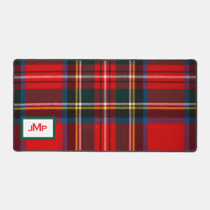 Écossais Stewart Plaid Rouge MONOGRAMME
