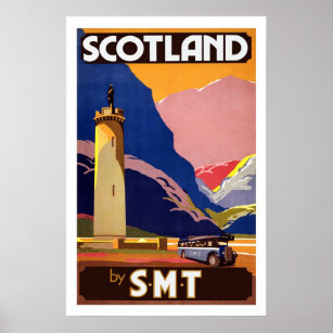 Ecosse Angleterre Royaume-Uni Posters Vintage voya