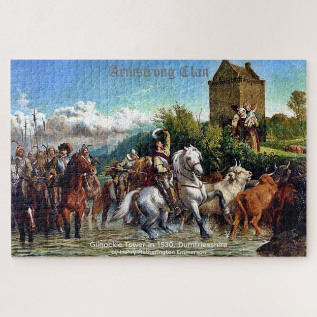 Ecosse Armstrong Clan Gilnockie Painting Puzzle (Horizontal)